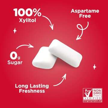 PUR Gum Cinnamon | Sugar Free & Aspartame Free Chewing Gum