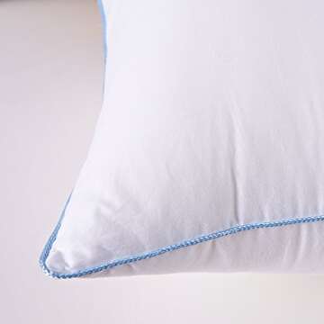 HOMESJUN Cotton Pillows Set of 2 for Ultimate Comfort