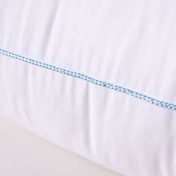 HOMESJUN Cotton Pillows Set of 2 for Ultimate Comfort