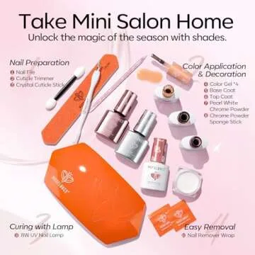Modelones Gel Nail Polish Kit with UV Light for Perfect Nails