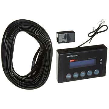 ProMariner 63160 ProNauticP Series 1260P - 12 Volt, 60 Amp Battery Charger & 63100 ProNautic P Helm Remote with LCD Display for ProNautic P Battery Charger