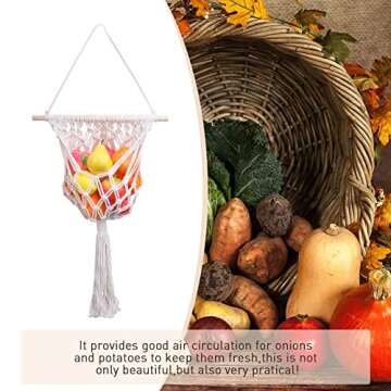 Faittd Sports Treadmill-Wall Fruit Storage Basket with Hooks for Saves Counter Space（3PCS） L8