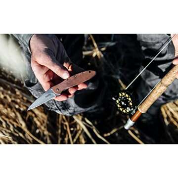 Kershaw Leek Copper Folding Pocket Knife 3-Inch Blade