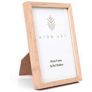 ATOBART 5x7 Oak Wood Picture Frames for Home Decor