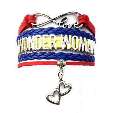 Charming Double Heart Infinity Bracelet for Women