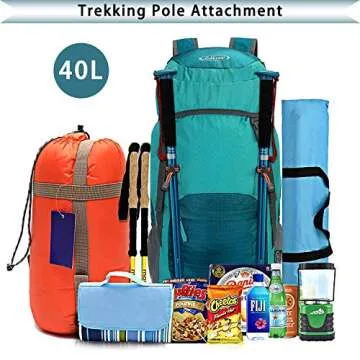 G4Free 40L Lightweight Packable Hiking Backpack