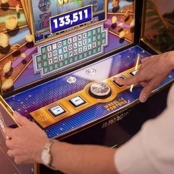 Arcade1Up Wheel of Fortune Casinocade Deluxe Arcade Game 5 Ft Tall Stand Up Cabinet