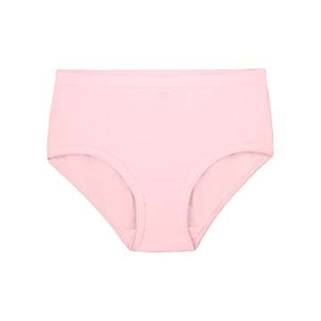 Fruit of the Loom Girls' Tag Free Cotton Brief Underwear Multipacks, Brief-20 Pack-Black/Pink/Grey, ...