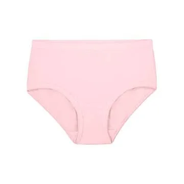 Fruit of the Loom Girls' Tag Free Cotton Brief Underwear Multipacks, Brief-20 Pack-Black/Pink/Grey, ...
