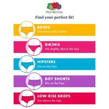 Fruit of the Loom Girls' Tag Free Cotton Brief Underwear Multipacks, Brief-20 Pack-Black/Pink/Grey, 10