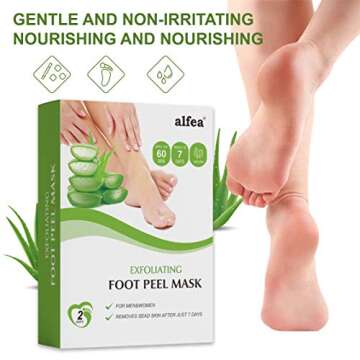 Alfea Foot Peel Mask 2 Pack for Soft Baby Feet