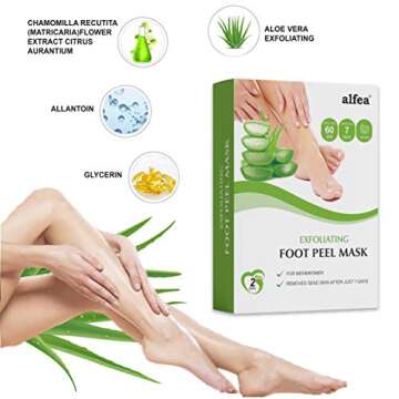 Alfea Foot Peel Mask 2 Pack for Soft Baby Feet