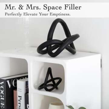 Stylish Juju Knot Black and Gold Home Decor Piece