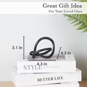 Stylish Juju Knot Black and Gold Home Decor Piece