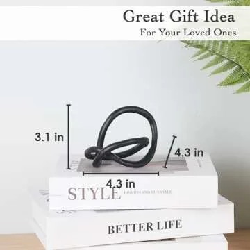 Stylish Juju Knot Black and Gold Home Decor Piece