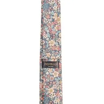 Luxury Floral Skinny Necktie for Men | JNJSTELLA