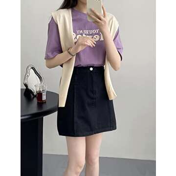 Zontroldy Women's Fashion Sweater Knitted Knotted Shawl Wraps Cape Tops Blouses(0221-Apricot-OneSize)