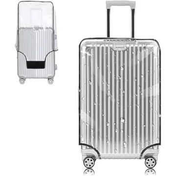 Yotako Clear PVC Suitcase Cover Protectors 20 Inch Luggage Cover for Wheeled Suitcase (20''(18.90''H...