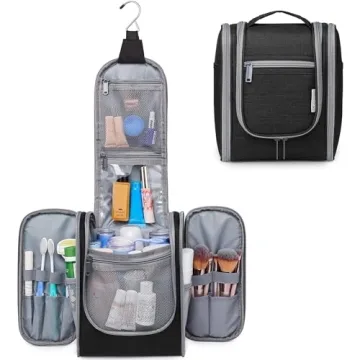 Narwey Hanging Travel Toiletry Bag - Compact Organizer for All