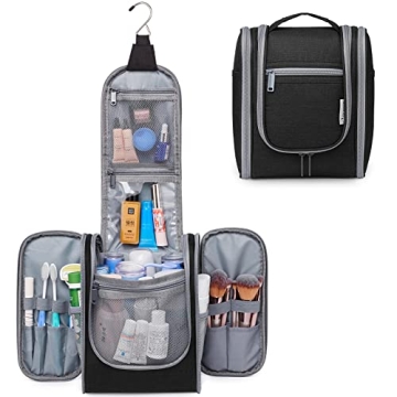 Narwey Hanging Travel Toiletry Bag - Compact Organizer for All