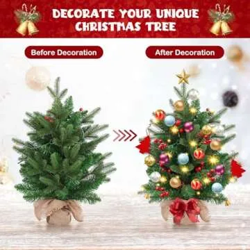 Shearly Mini Christmas Tree - 20 inch Tabletop Delight