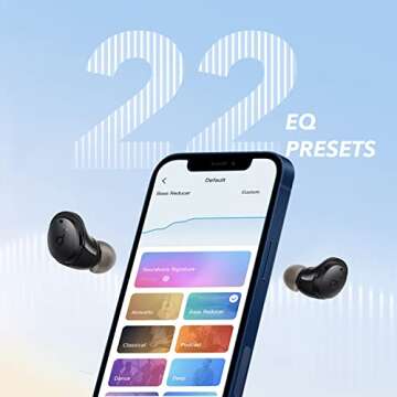 Soundcore by Anker Life A3i Noise Cancelling Wireless Earbuds, Bluetooth 5.2, Hybrid ANC, Deep Bass, AI-Enhanced Calls with 6 Mics, 40H Playtime, Fast Charging, 22 Custom EQ, Transparency Mode