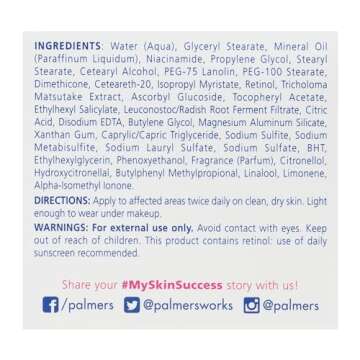 Palmer's Skin Success Anti-Dark Spot Fade Cream with Vitamin E and Niacinamide, Helps Reduce Dark Sp...