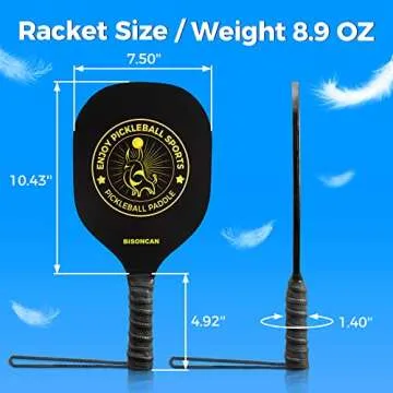 BISONCAN Pickleball Paddle Set for Family Fun and Exercise