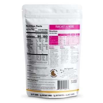 Good Dee’s Pancake, Waffle & Scone Mix - Low Carb Keto Baking Mix (1g Net Carbs, 20 Pancakes) | Su...