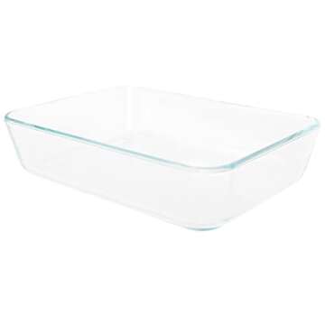 Pyrex 7210 3-Cup Clear Glass Storage Dish OV-7210 Glass with White Silicone Lid