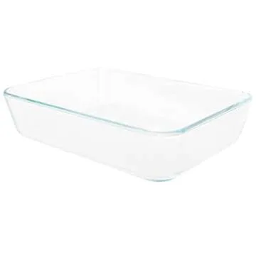 Pyrex 7210 3-Cup Clear Glass Storage Dish OV-7210 Glass with White Silicone Lid