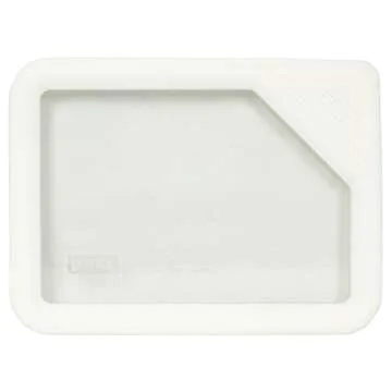Pyrex 7210 3-Cup Clear Glass Storage Dish OV-7210 Glass with White Silicone Lid