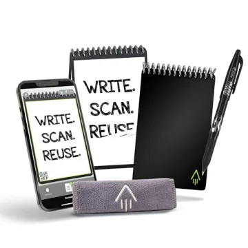 Rocketbook Smart Reusable Notebook - Eco-Friendly, Cloud-Compatible Mini Spiral