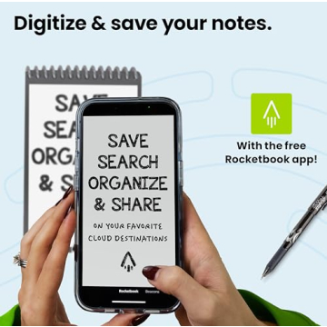 Rocketbook Smart Reusable Notebook Eco-Friendly Cloud Mini