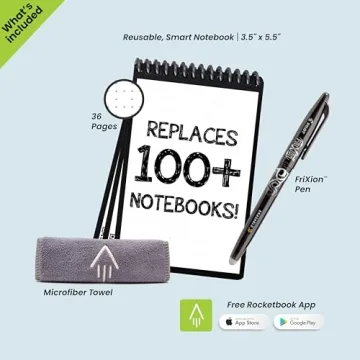 Rocketbook Smart Reusable Notebook Eco-Friendly Cloud Mini