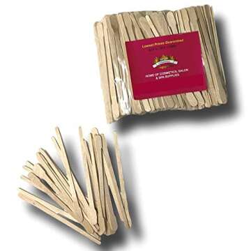 Gold Cosmetics Small Wax Sticks 300-Piece Set for Hair Removal