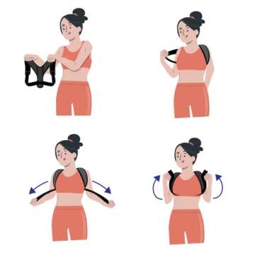 Posture Corrector for Men and Women - Adjustable Pain Relief & Support