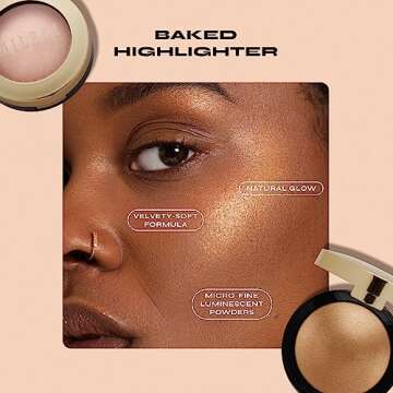 Milani Baked Highlighter (Dolce Perla) - Cruelty-Free Powder Highlighter, Highlight Face for a Shimmery or Matte Finish