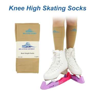 SkatingSpirit Knee High Socks - Non-Slip and Comfortable