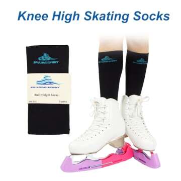 SkatingSpirit Knee High Socks - Non-Slip and Comfortable