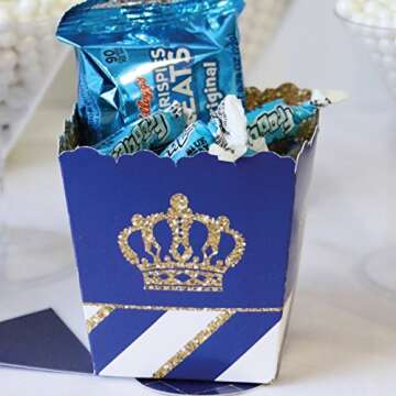 Royal Prince Charming Mini Favor Boxes for Celebrations