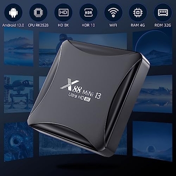 Smart Android 13 TV Box with 4GB RAM 32GB ROM Streaming