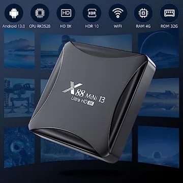 Smart Android 13 TV Box with 4GB RAM 32GB ROM Streaming