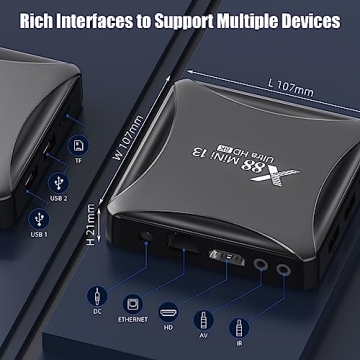 Smart Android 13 TV Box with 4GB RAM 32GB ROM Streaming