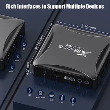 Smart Android 13 TV Box with 4GB RAM 32GB ROM Streaming