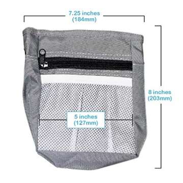 Pets First Dog Treat Training Pouch - Treat Bag for Kibble, Food, Toys, Accessories with Built-in Poop Bag Dispenser - Holder for Small, Medium & Large Dogs & Puppies with Multiple Ways to Wear