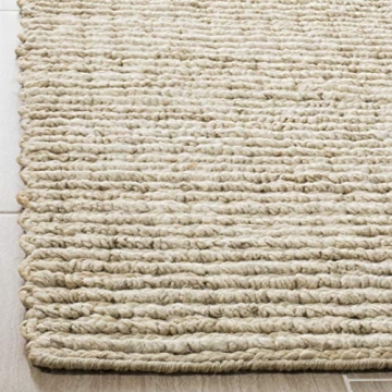 SAFAVIEH Handmade Jute Rug 6x9 Ivory Farmhouse Style