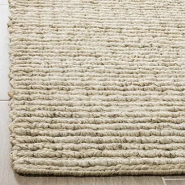 SAFAVIEH Handmade Jute Rug 6x9 Ivory Farmhouse Style