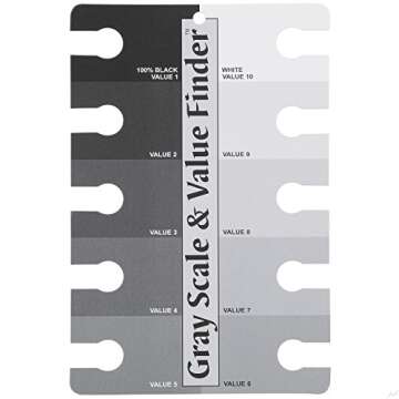 Color Wheel Pocket Guide with Gray Scale Value Finder – for both the amateur and professional artists