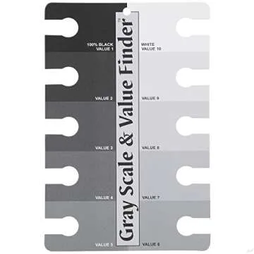 Color Wheel Pocket Guide with Gray Scale Value Finder – for both the amateur and professional artists